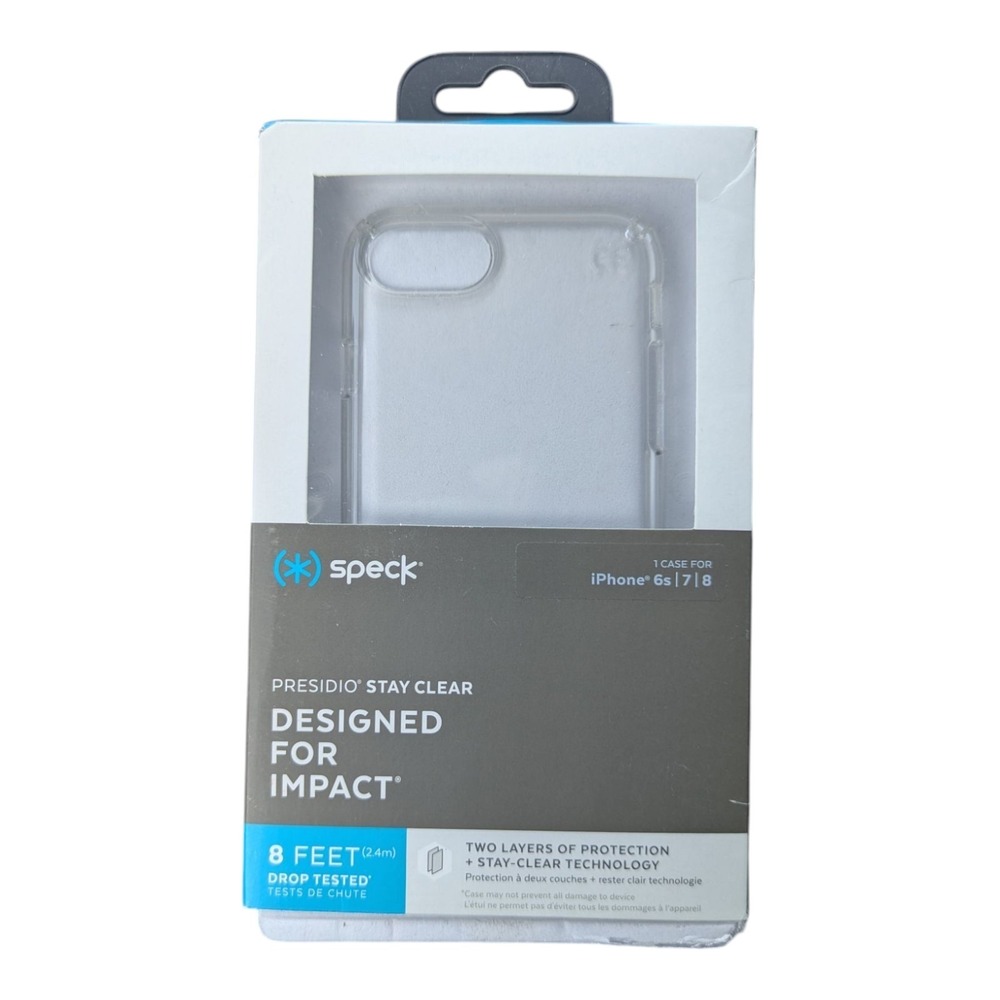 P7. Speck Presidio Stay Clear Case‎ For Apple iPhone 8, 7, & 6S - Clear